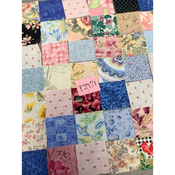 112 Precut 2” Cotton Fabric Squares - Multicolor Floral Patterns Quilting & Craf - Picture 4 of 5